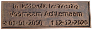 plaquette brons